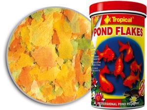 Tropical Pond Koi & Goldfish Pond Flakes 1000ml/145gr - mangime in scaglie per piccoli pesci da laghetto