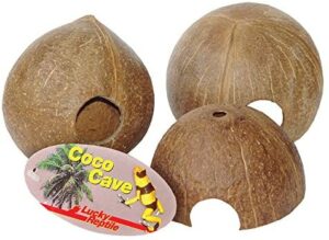Lucky Reptile - Coco Cave, perforated natural coconut 10/15cm