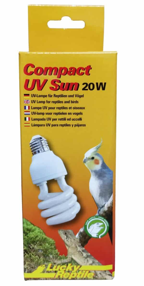 Lucky Reptile - Compact UV Sun 20W Lampada UV per uccelli e rettili