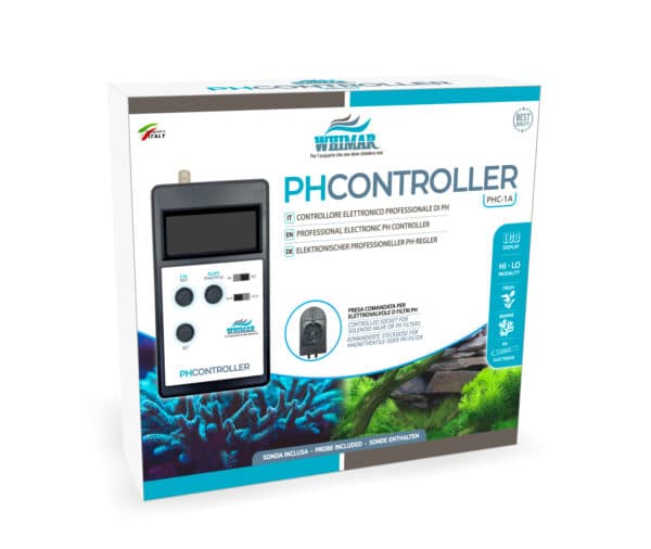 Whimar - pH Controller PHC-1A completo di sonda e soluzioni di calibrazione