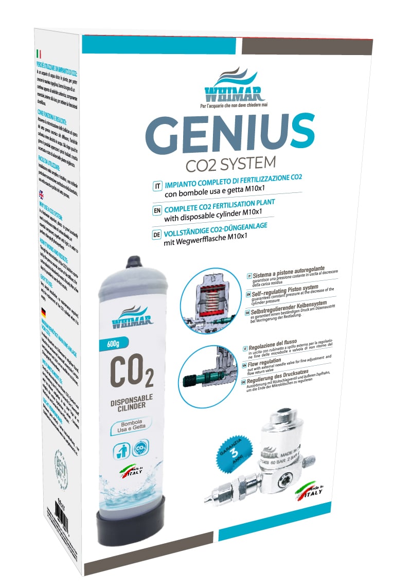 Whimar – Impianto Genius CO2 System 600gr versione Basic – Aquariatech