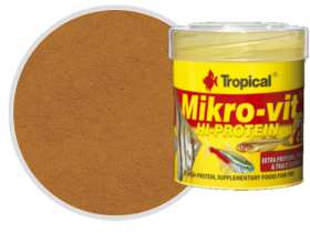 Tropical Premium Line Mikrovit Hi - Protein 50ml/32gr high protein feed for fry, with egg yolk