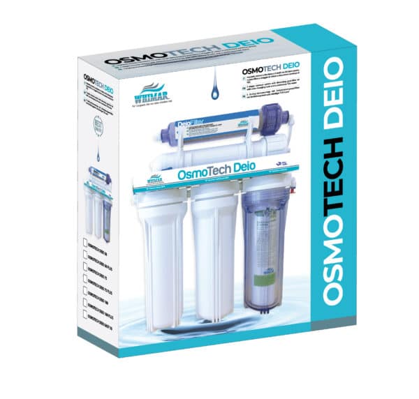 Whimar - OsmoTechDeio Easy 50 - impianto osmosi a bicchiere 5 stadi con membrana Vontron e post-filtro deionizzante