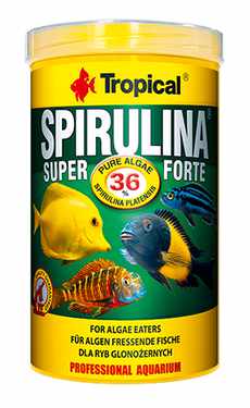 Tropical Professional Line Super Spirulina Forte Flakes 250ml/50gr - vegetable flake feed with high spirulina content (36%)