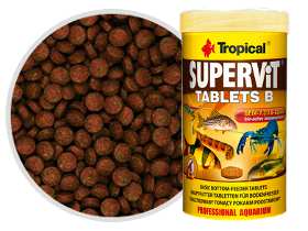 Tropical Supervit Tablets B 50ml/200 pieces Premium Line bottom-feeding tablets - ingredient-rich base food for bottom-feeding fish; with beta-glucan
