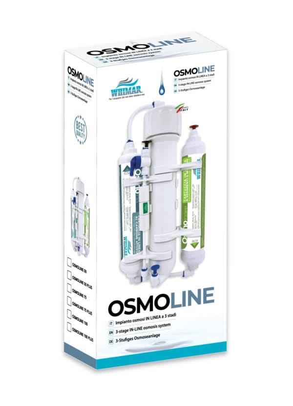 Whimar - OsmoLine Plus 100 - impianto osmosi in linea 3 stadi con membrana Pentair da 380 L/g