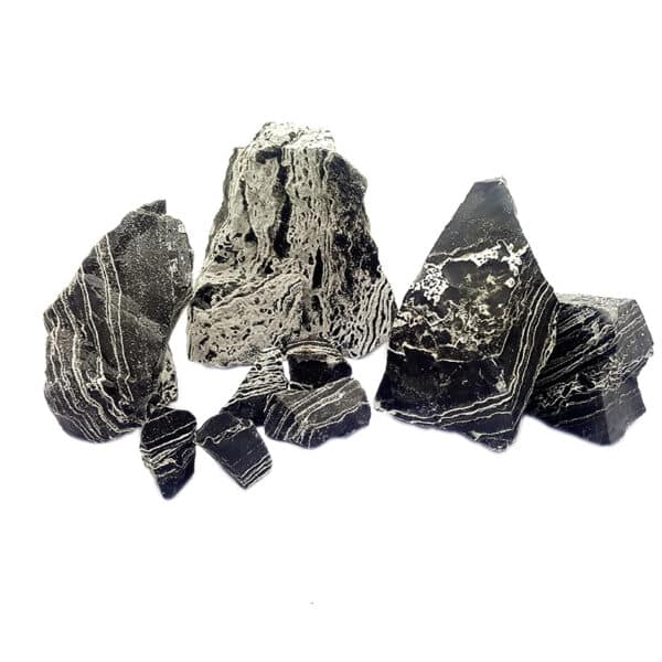 Whimar - Aquascaping Box Black and White Multilayer Rock 60L - rock set for aquaria up to 60 litres