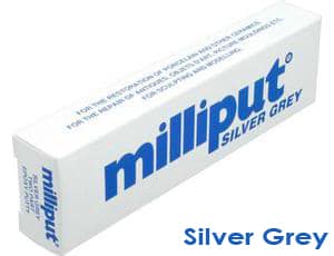 Milliput Silver Grey - Colla epossidica bicomponente GRIGIA