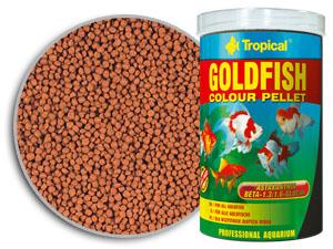 Tropical Pesci rossi Premium Line Goldfish Color Pellet 100ml/36gr mangime granulare di base per intensificare i colori di pesci rossi e giovani koi; con beta-glucano