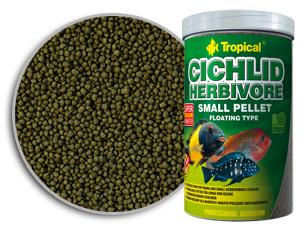 Tropical Professional Line Cichlid Herbivore Small Pellet 250ml/90gr - mangime per ciclidi con dieta vegetariana, granulometria piccola media