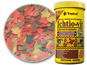 Tropical Standard Line Ichtio-vit Flakes 100ml/20gr - mangime di base in scaglie, ricco di ingredienti