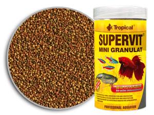 Tropical Premium Line Supervit Mini Granulat 100ml/60gr Mangime base in piccoli granuli per tutti i pesci tropicali di piccola taglia