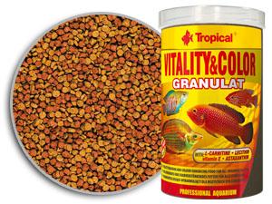 Tropical Premium Line Vitality & Color Granulat 1000ml/550gr Mangime in granuli ricco di proteine aumenta vitalità e colore